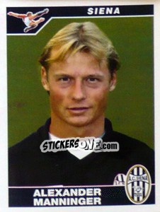 Figurina Alexander Manninger - Calciatori 2004-2005 - Panini