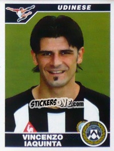 Cromo Vincenzo Iaquinta - Calciatori 2004-2005 - Panini