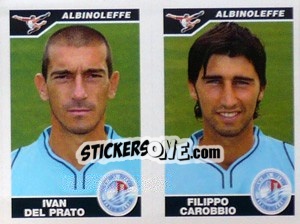 Sticker Del Prato / Carobbio  - Calciatori 2004-2005 - Panini