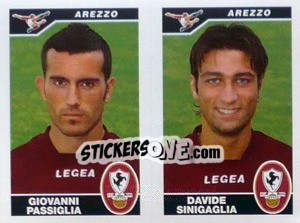 Cromo Passiglia / Sinigaglia  - Calciatori 2004-2005 - Panini