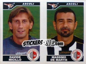 Figurina Micillo / De Martis  - Calciatori 2004-2005 - Panini