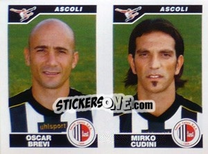 Figurina Brevi / Cudini  - Calciatori 2004-2005 - Panini