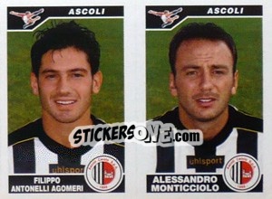 Figurina Agomeri / Monticciolo  - Calciatori 2004-2005 - Panini