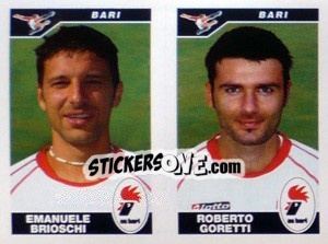 Figurina Broschi / Goretti  - Calciatori 2004-2005 - Panini