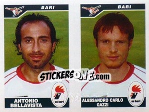 Figurina Bellavista / Gazzi  - Calciatori 2004-2005 - Panini