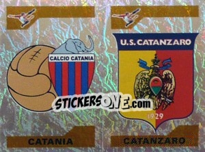 Figurina Scudetto Catania/Catanzaro (a/b) - Calciatori 2004-2005 - Panini