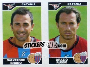 Figurina Bruno / Russo  - Calciatori 2004-2005 - Panini