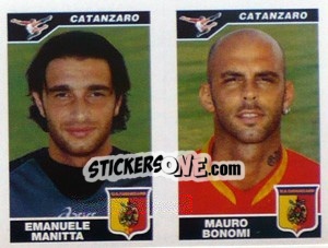 Sticker Manitta / Bonomi  - Calciatori 2004-2005 - Panini