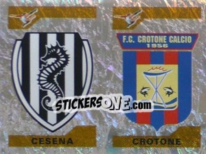 Figurina Scudetto Cesena/Crotone (a/b)