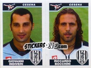 Figurina Indiveri / Bocchini  - Calciatori 2004-2005 - Panini