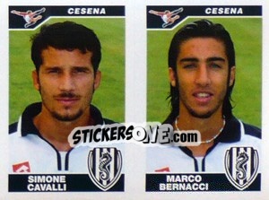 Cromo Cavalli / Bernacci  - Calciatori 2004-2005 - Panini