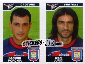 Sticker Porchia / Juric  - Calciatori 2004-2005 - Panini