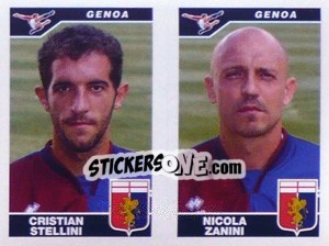 Figurina Stellini / Zanini  - Calciatori 2004-2005 - Panini