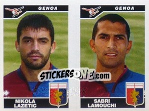 Figurina Lazetich / Lamouchi  - Calciatori 2004-2005 - Panini