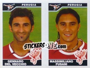 Cromo Del Vecchio / Fusani  - Calciatori 2004-2005 - Panini