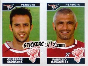 Sticker Mascara / Ravanelli  - Calciatori 2004-2005 - Panini