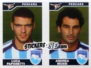 Cromo Paponetti / Mussi  - Calciatori 2004-2005 - Panini