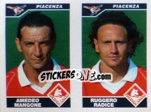 Sticker Mangone / Radice  - Calciatori 2004-2005 - Panini