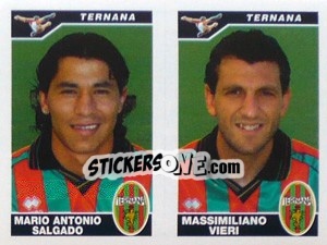 Figurina Salgado / Vieri  - Calciatori 2004-2005 - Panini