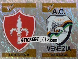 Cromo Scudetto Triestina/Venezia (a/b) - Calciatori 2004-2005 - Panini