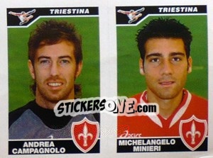 Sticker Campagnolo / Minieri  - Calciatori 2004-2005 - Panini