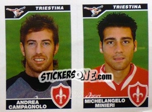 Figurina Campagnolo / Minieri  - Calciatori 2004-2005 - Panini