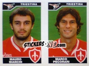 Sticker Bianchi / Pecorari  - Calciatori 2004-2005 - Panini
