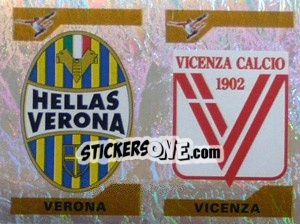 Figurina Scudetto Hellas Verona/Vicenza (a/b) - Calciatori 2004-2005 - Panini