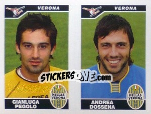 Figurina Pegolo / Dossena  - Calciatori 2004-2005 - Panini