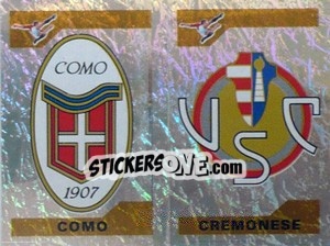Sticker Scudetto Como/Cremonese (a/b) - Calciatori 2004-2005 - Panini