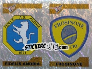 Cromo Scudetto Fidelis Andria/Frosinone (a/b) - Calciatori 2004-2005 - Panini