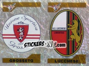 Cromo Scudetto Grosseto/Lucchese (a/b) - Calciatori 2004-2005 - Panini