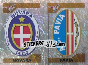 Cromo Scudetto Novara/Pavia (a/b)