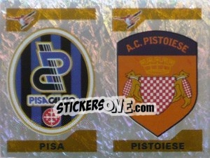 Cromo Scudetto Pisa/Pistoiese (a/b)