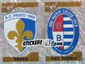 Cromo Scudetto Prato/Pro Patria (a/b)