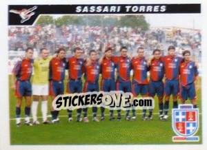 Sticker Squadra Sassari Torres - Calciatori 2004-2005 - Panini