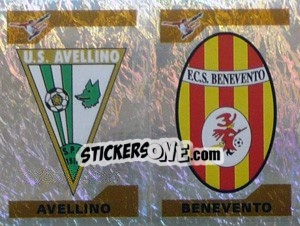 Sticker Scudetto Avelino/Benevento (a/b) - Calciatori 2004-2005 - Panini