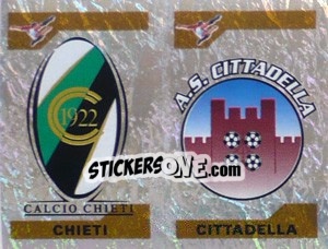 Sticker Scudetto Chieti/Cittadella (a/b) - Calciatori 2004-2005 - Panini