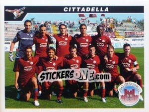 Cromo Squadra Cittadella - Calciatori 2004-2005 - Panini