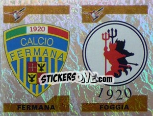 Figurina Scudetto Fermana/Foggia (a/b) - Calciatori 2004-2005 - Panini