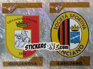 Sticker Scudetto Giulianova/Lanciano (a/b) - Calciatori 2004-2005 - Panini