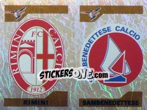 Figurina Scudetto Rimini/Sambenedettese (a/b) - Calciatori 2004-2005 - Panini
