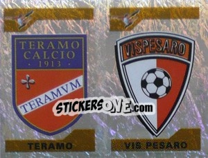 Sticker Scudetto Teramo/Vis Pesaro (a/b) - Calciatori 2004-2005 - Panini