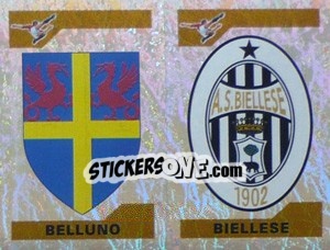 Sticker Scudetto Belluno/Biellese (a/b) - Calciatori 2004-2005 - Panini