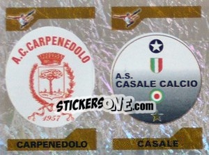 Cromo Scudetto Carpenedolo/Casale (a/b) - Calciatori 2004-2005 - Panini
