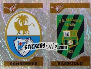 Cromo Scudetto Sanremese/Sassuolo (a/b)