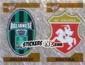 Figurina Scudetto Aglianese/Ancona (a/b) - Calciatori 2004-2005 - Panini