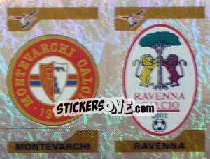 Sticker Scudetto Montevarchi/Ravenna (a/b) - Calciatori 2004-2005 - Panini