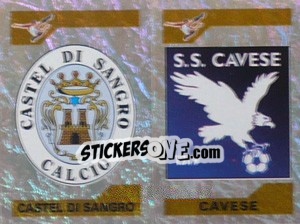 Cromo Scudetto Castel Di Sangro/Cavese (a/b) - Calciatori 2004-2005 - Panini