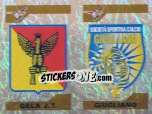 Figurina Scudetto Gela G.T./Giugliano (a/b)